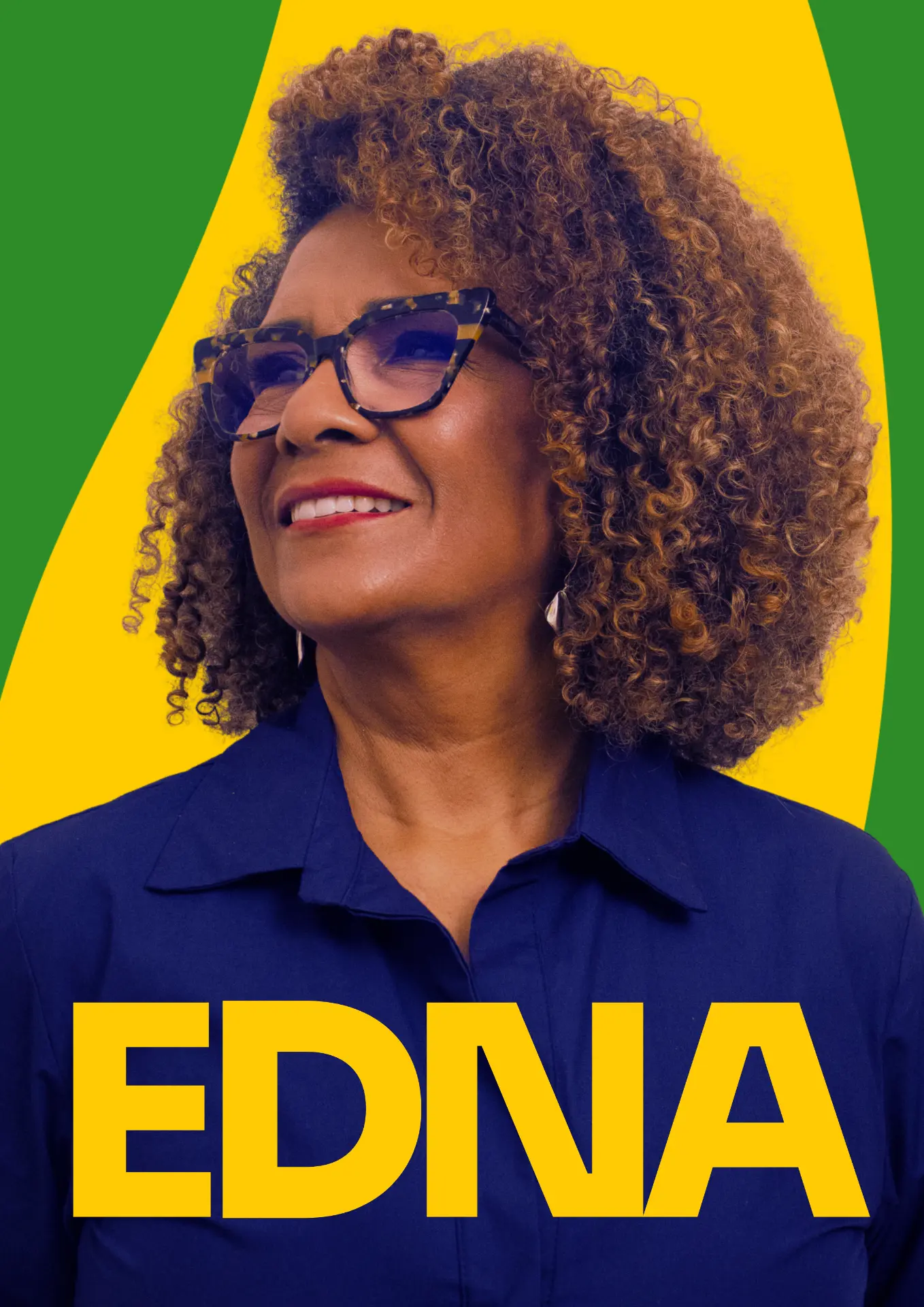 Retrato ilustrado de Edna Sampaio